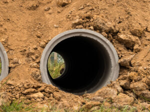 Installing culvert pipe