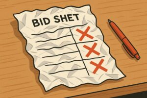 3 ways to screw up your bid