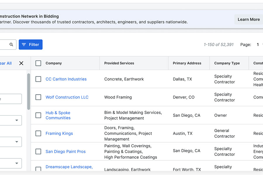 Procore screenshot