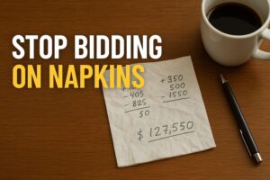 Stop bidding on napkinss