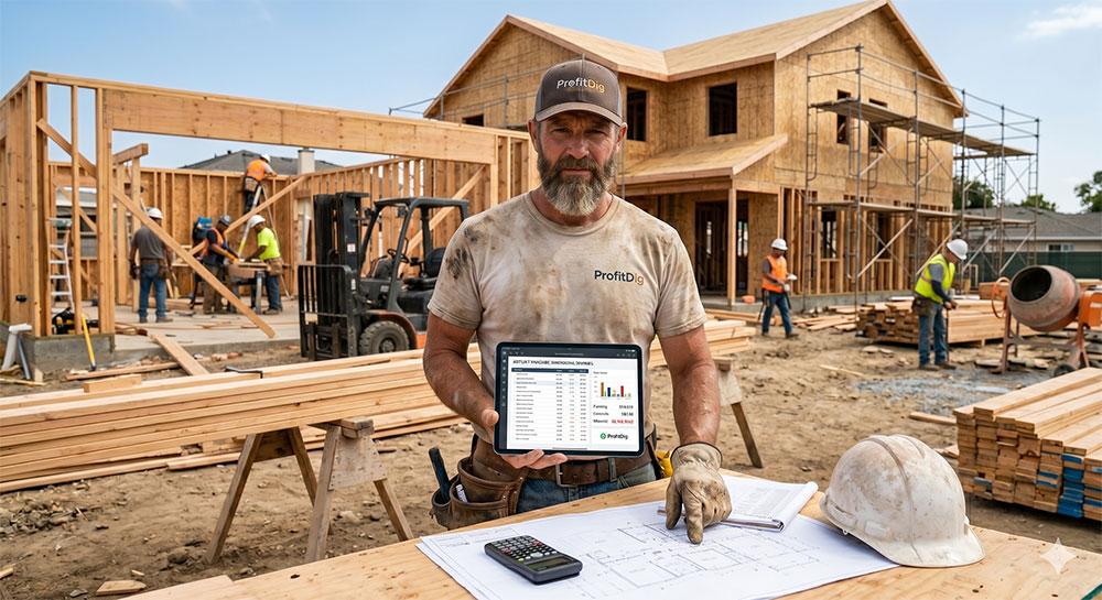 Construction line item job costing