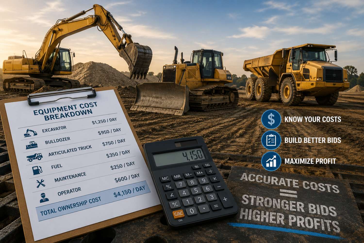 Understanding equipment costs